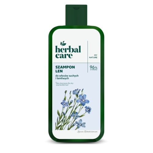 Herbal Care Odbudowujący Szampon do Włosów Suchych i Łamliwych Len 330ml