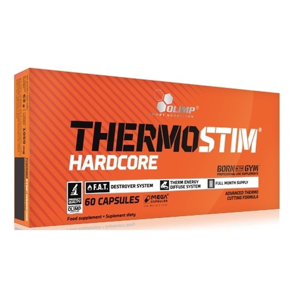 Olimp Nutrition Thermo Stim Hardcore a Thermogenic Fat Burner for Athletes and Weight Control 60 Caps