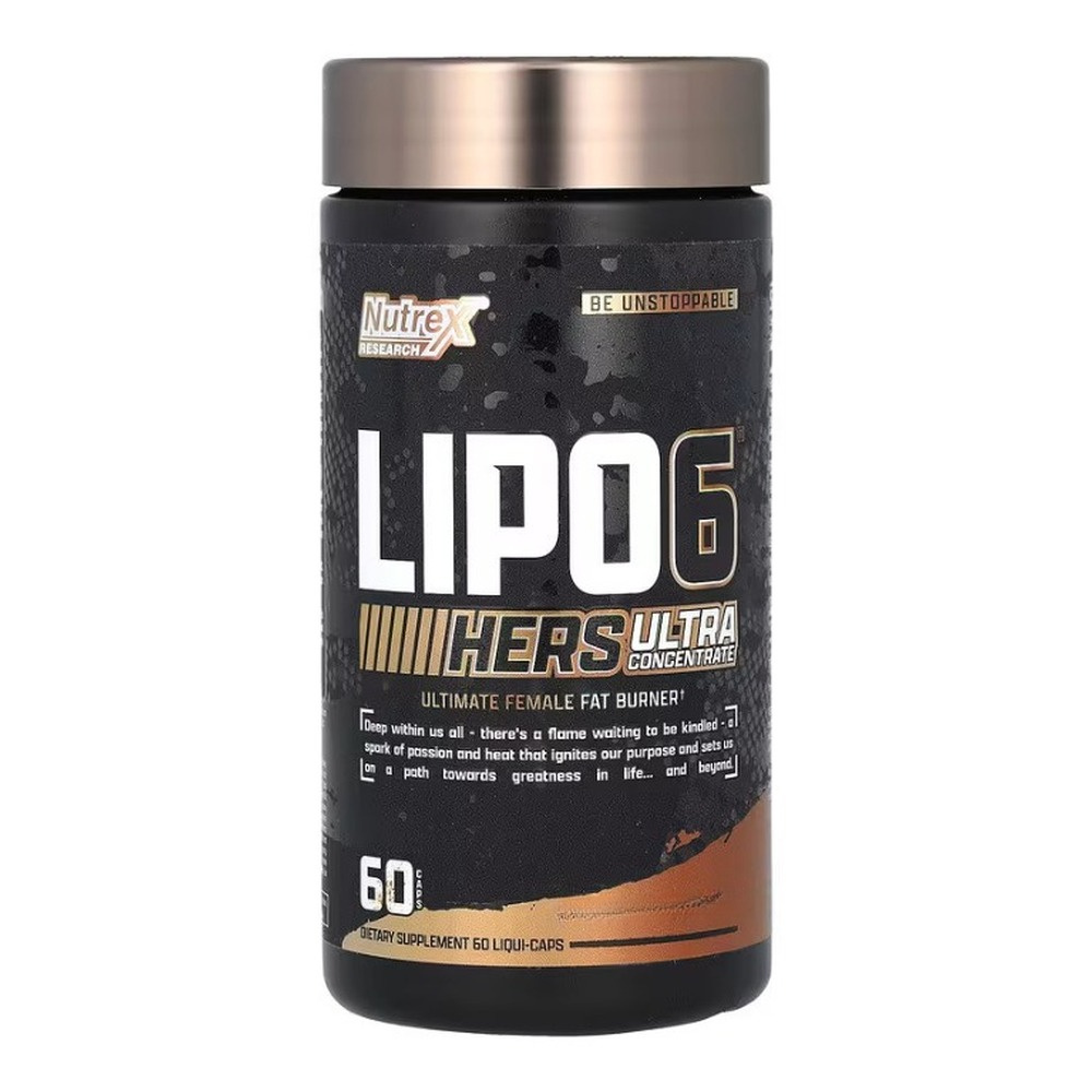Nutrex Lipo-6 Black Hers Ultra Concentrate Spalacz Tłuszczu z Kofeiną dla Kobiet 60 Kapsułek