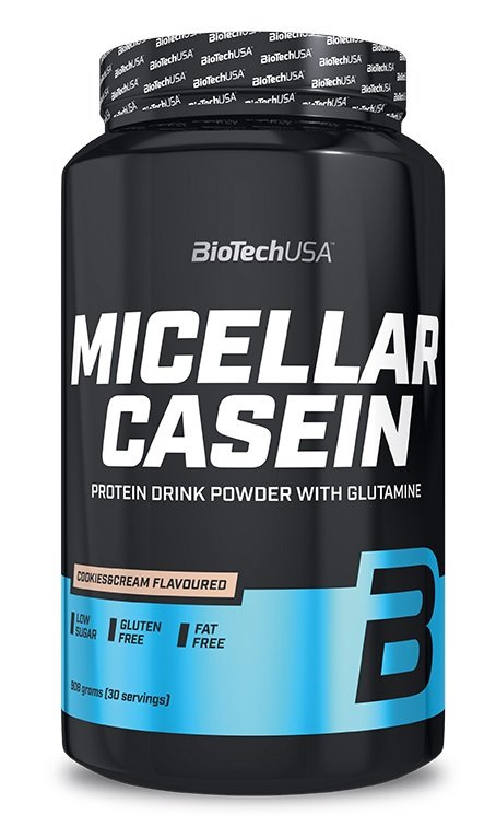 BioTechUSA Micellar Casein Waniliowa Kazeina Micelarna Na Noc i Regenerację Mięśni 908g