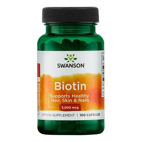 Swanson Biotin 5000mcg 100 Kapsułek