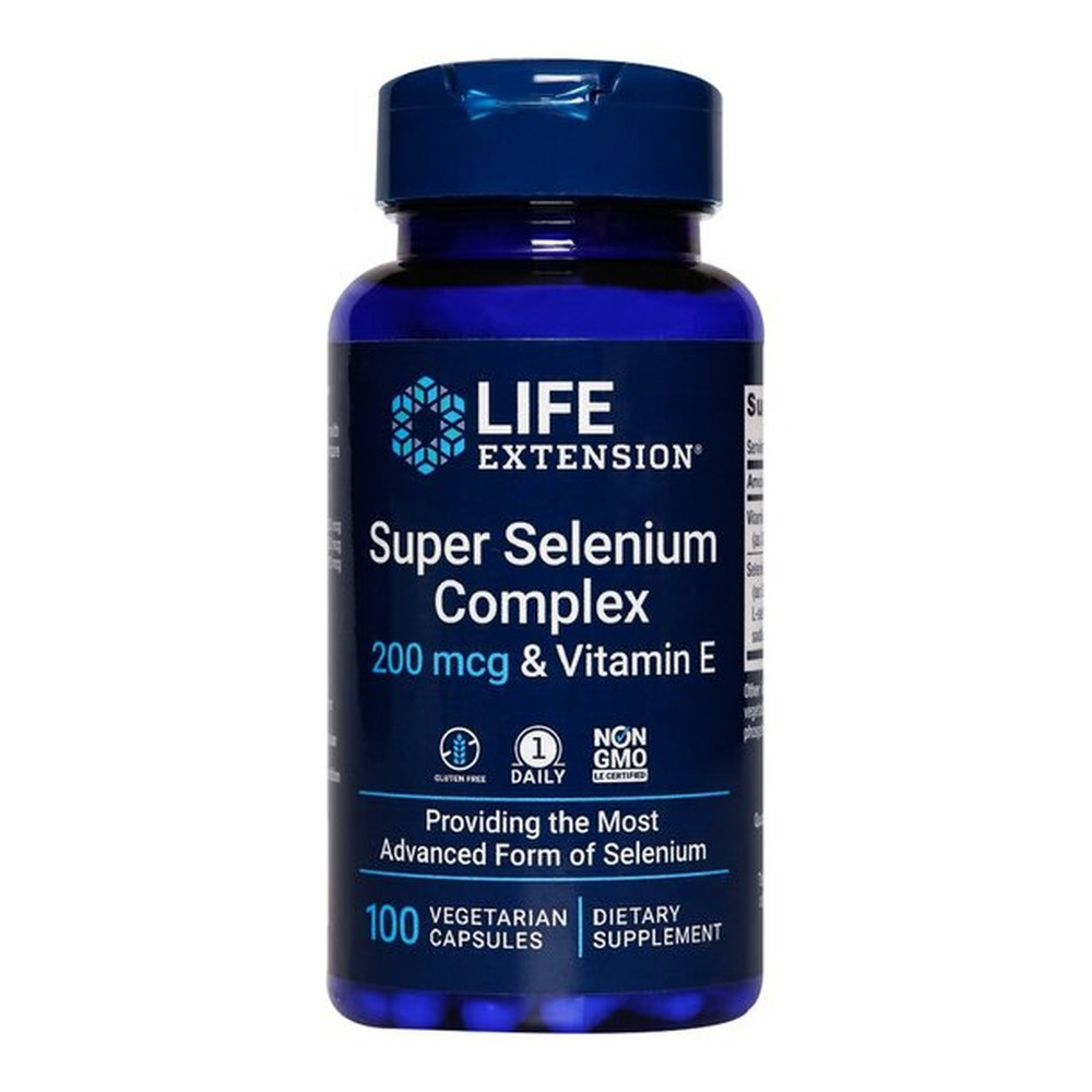 Life Extension Super Selenium Complex with Vitamin E For Antioxidant and Thyroid Support 100 Vcaps