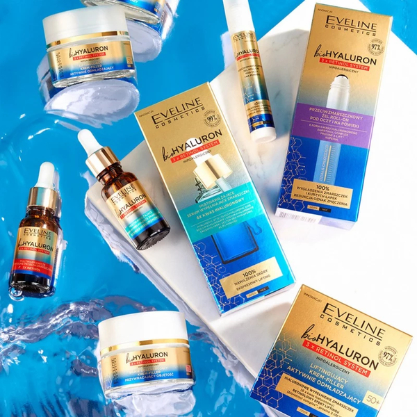 Eveline BioHyaluron 3x Retinol System Lifting Actively Rejuvenating Day and Night Cream Filler 50+ 50ml
