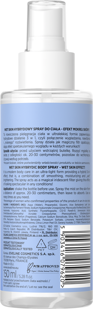 Eveline Wet Skin Hybrid Body Spray 150ml