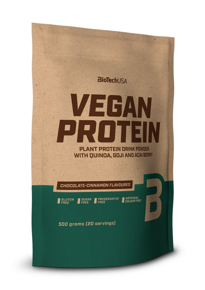 BioTechUSA Vegan Protein Hazelnut Plant-Based Protein Powder for Vegans and Athletes 500g