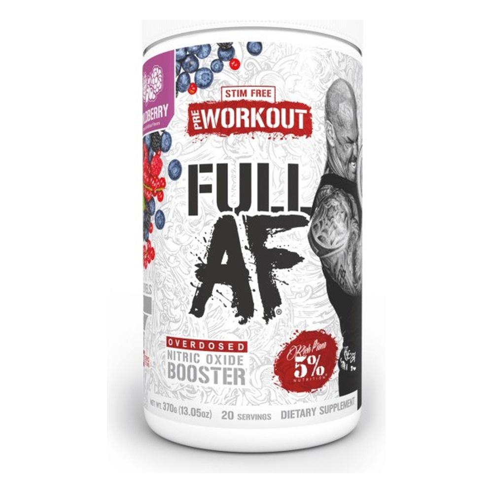 5% Nutrition Full AF Wildberry Pre-Workout for Muscle Pump 370g