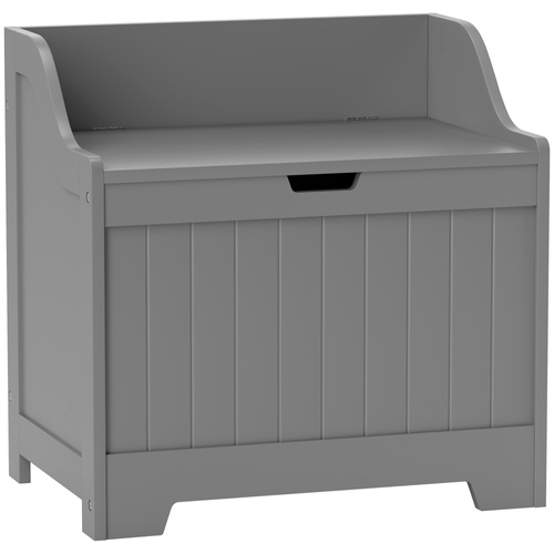 HOMCOM 61L Home Storage Chest - Grey