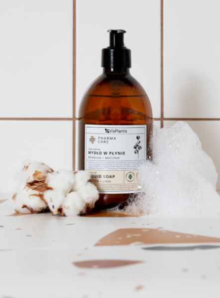 Vis Plantis Pharma Care Natural Liquid Soap Cotton and Urea 500ml