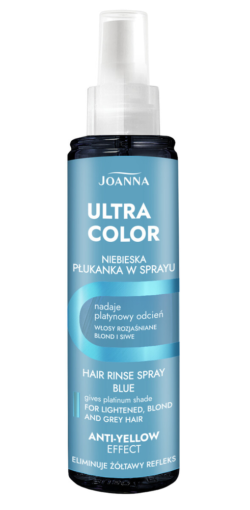 Joanna Ultra Color Spray Rinse Blue for Gray Blonde and Lightened Hair 150ml