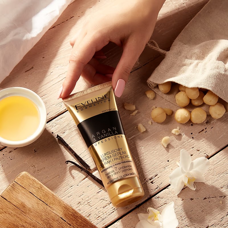 Eveline Argan & Vanilla Luxurious Cream-Serum for Hands and Nails 100ml
