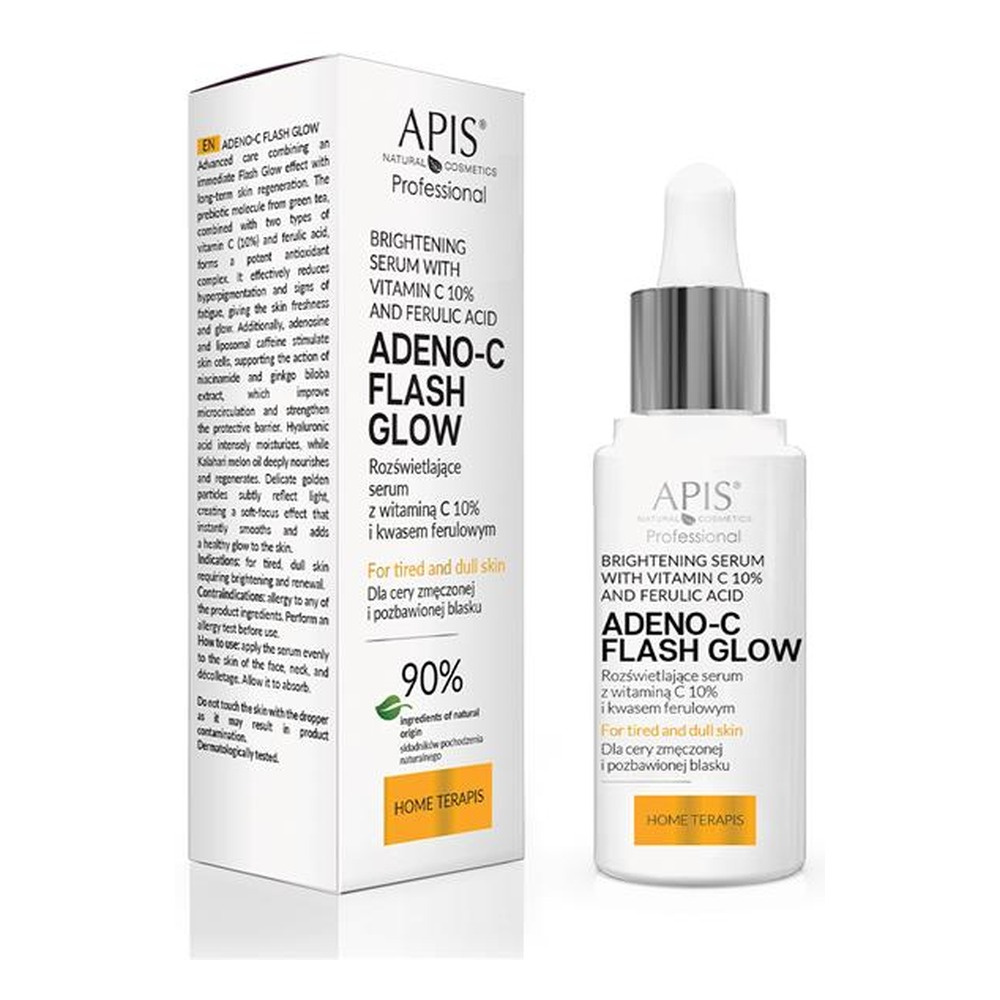 Apis Professional Adeco-C Rozjaśniające Serum z 10% Witaminą C i Kwasem Ferulowym 30ml