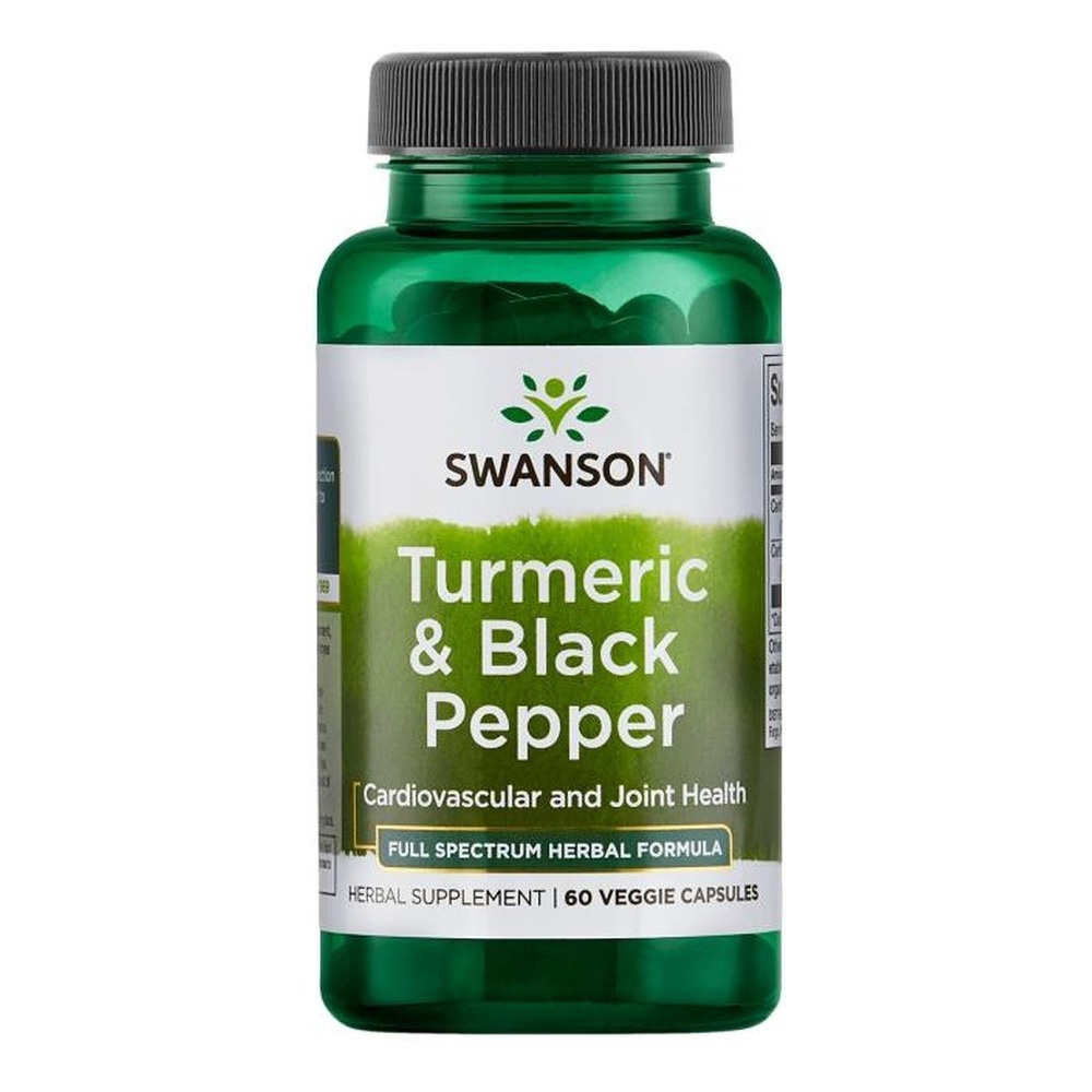 Swanson Turmeric & Czarny Pieprz 60 Kapsułek