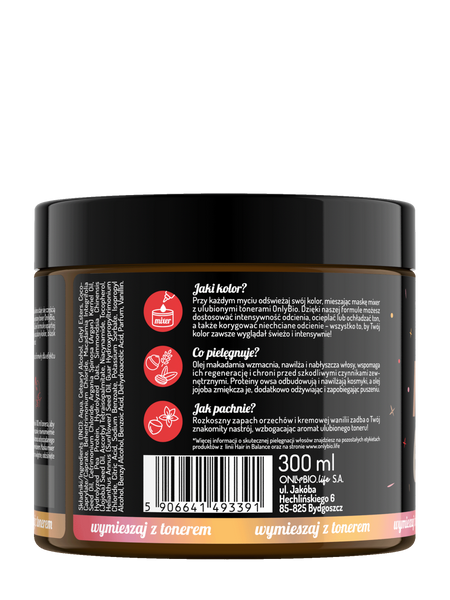 OnlyBio Hair in Balance Mixer Mask for Gentle Coloring with Toner 300ml
