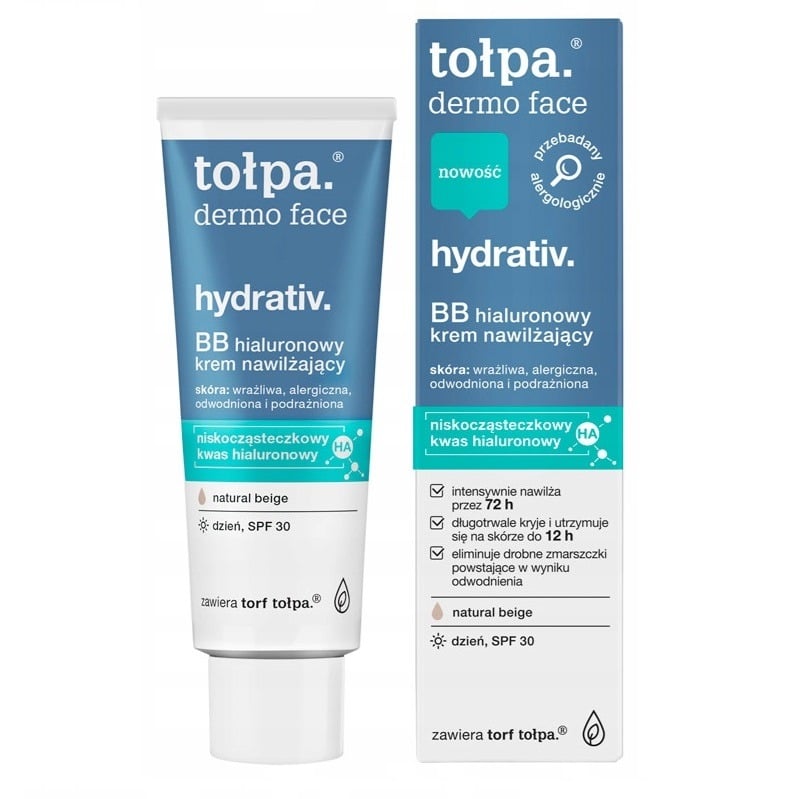 Tołpa Dermo Face Hydrativ Nawilżający krem BB na dzień SPF 30 40ml