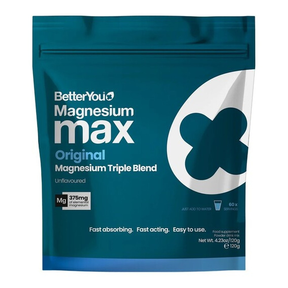 BetterYou Magnesium Max Original Unflavoured Powder for Fatigue and Muscles 120g
