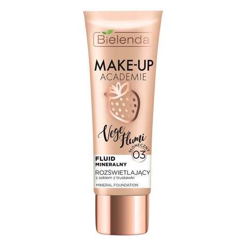 Bielenda Make - Up Academie Vege Flumi Rozświetlający Fluid Mineralny Nr 03 Słoneczny Beż 30g