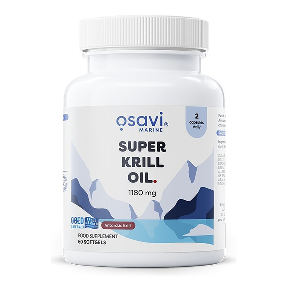 Osavi Super Olej z Kryla 1180mg Na Wsparcie Serca i Mózgu 60 Kapsułek