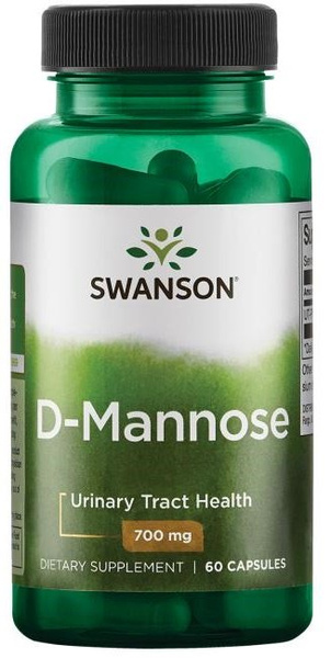 Swanson D-Mannose 700mg Wspomaga Układ Moczowy 60 Kapsułek