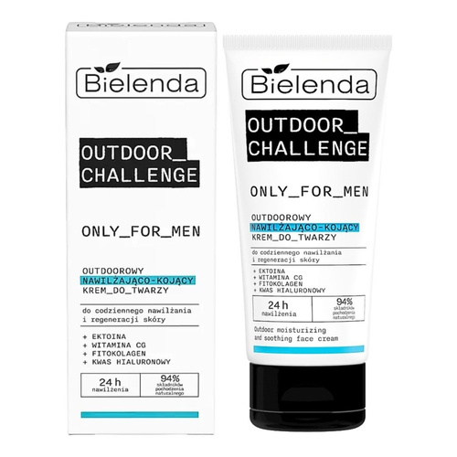 Bielenda Only for Men Outdoor Challenge Outdoorowy Nawilżający Krem Kojący do Twarzy na Dzień i na Noc 50ml