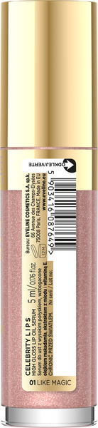 Eveline Celebrity Lips Oil - Lip Serum No. 01 Like Magic Honey Extract 5ml