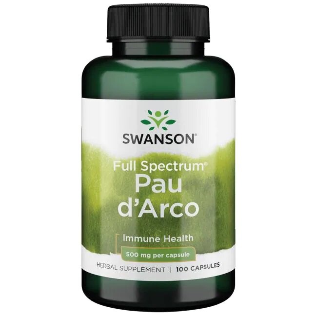 Swanson Full Spectrum Pau d'Arco 500mg 100 Kapsułek