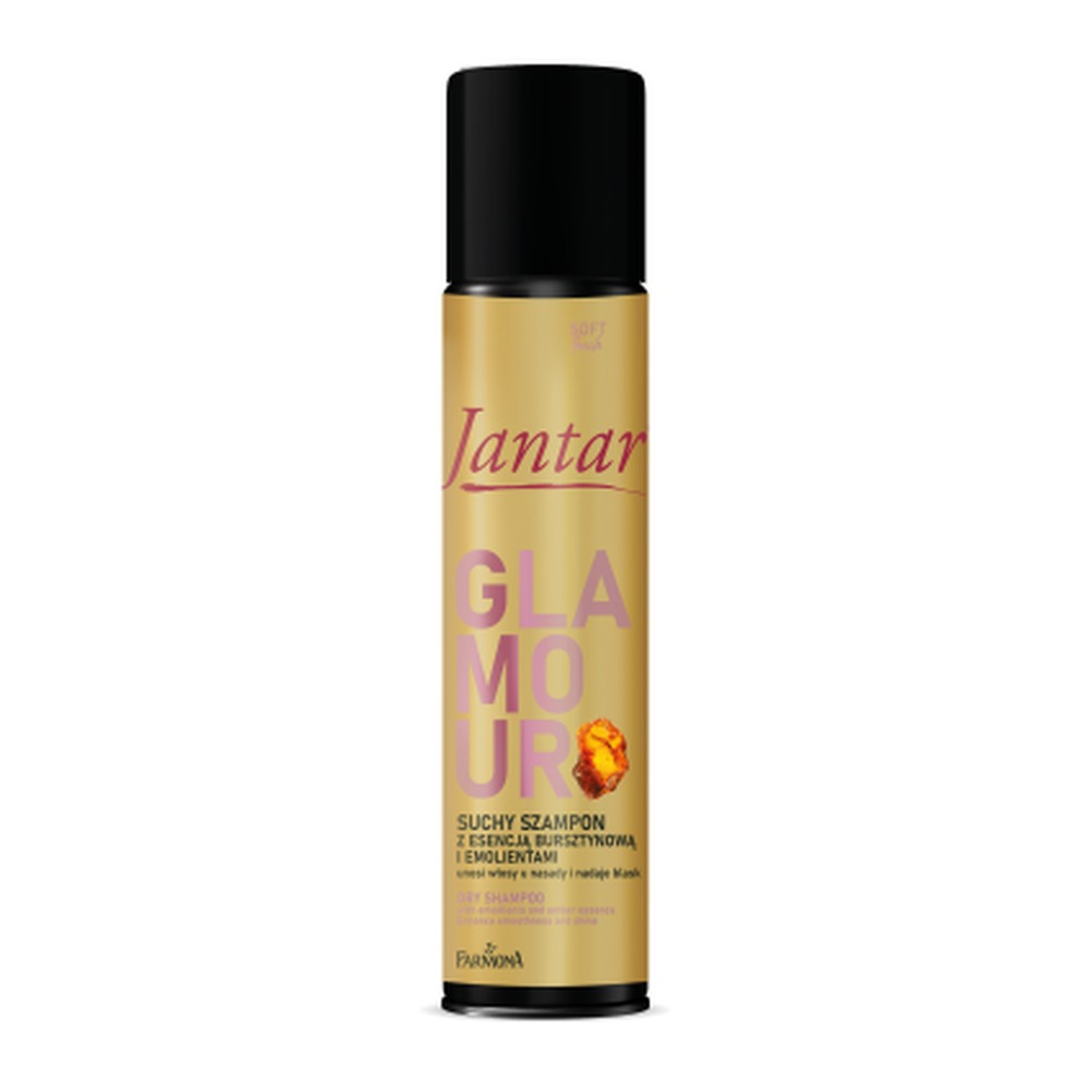 Jantar Glamour Suchy Szampon z Esencją Bursztynową i Emolientami 180ml