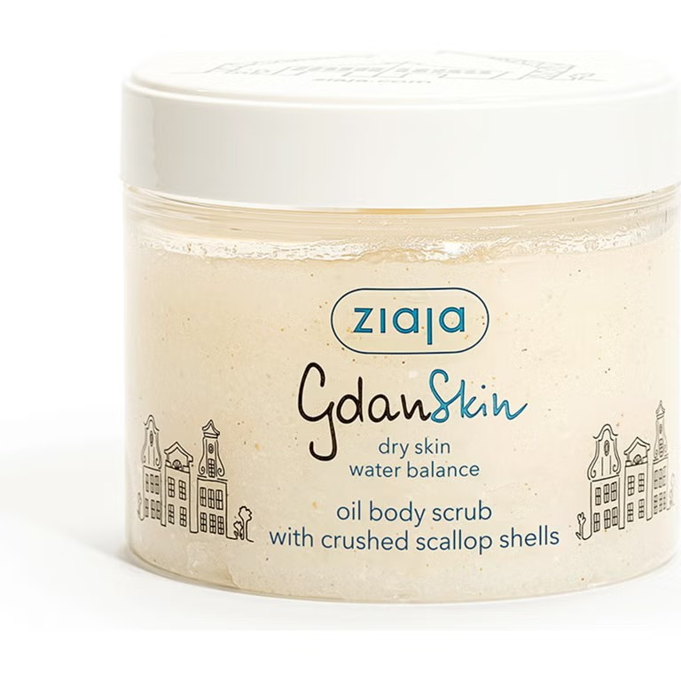 Ziaja GdanSkin Oil Body Scrub with Crushed Shells for Dry and Dehydrated Skin 300ml