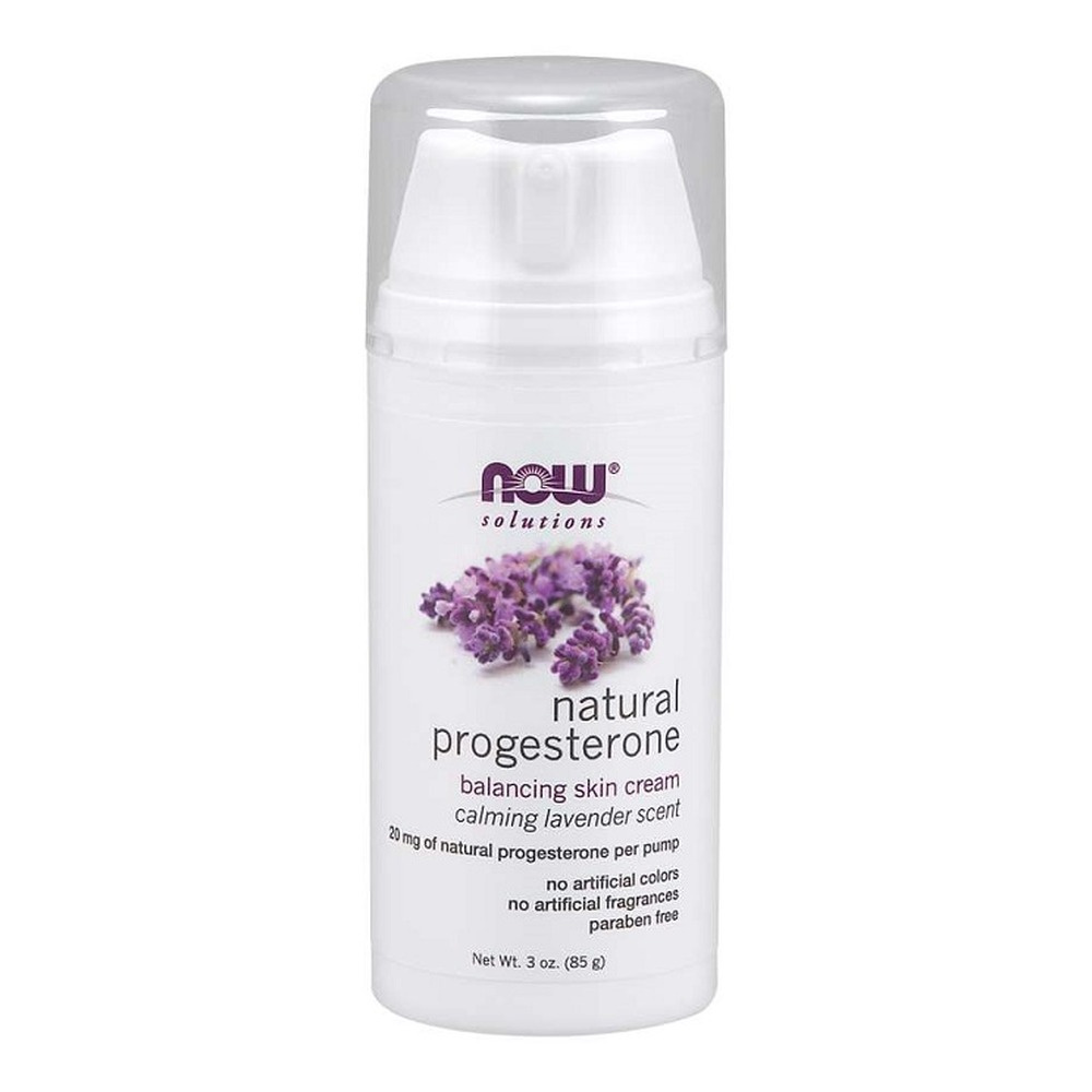 NOW Foods Natural Progesterone Balancing Skin Cream with Lavender 85g