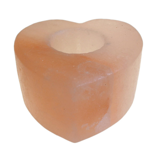 Salt Candle Holder - Med Heart