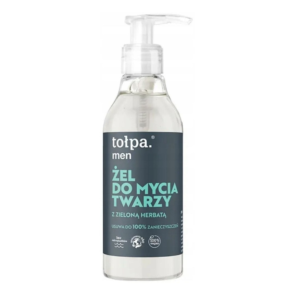 Tolpa Men Żel do Mycia Twarzy z Zieloną Herbatą Delikatny 195ml