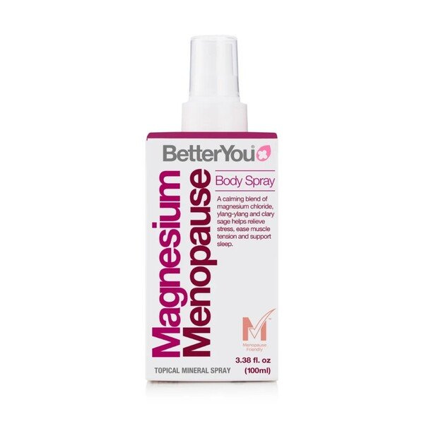 BetterYou Magnesium Menopause Body Spray for Menopause Symptoms Relief 100ml