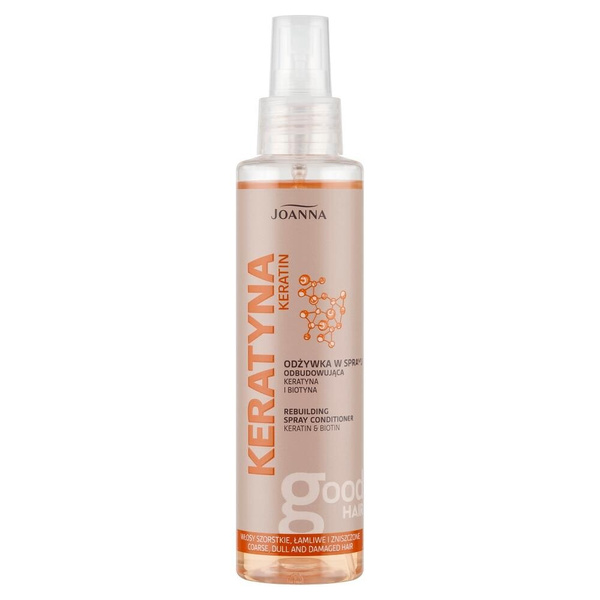Joanna Keratyna Odżywka Odbudowująca w Spray'u dla Włosów Łamliwych i Zniszczonych 150ml