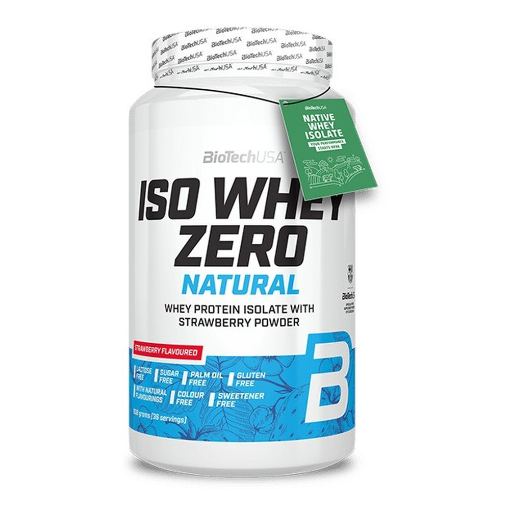 BioTechUSA Iso Whey Zero Natural, Strawberry 908g