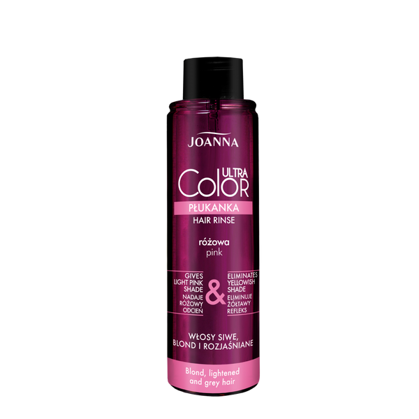 Joanna Ultra Color Rinse for Blonde Gray and Lightened Hair Pink 150ml