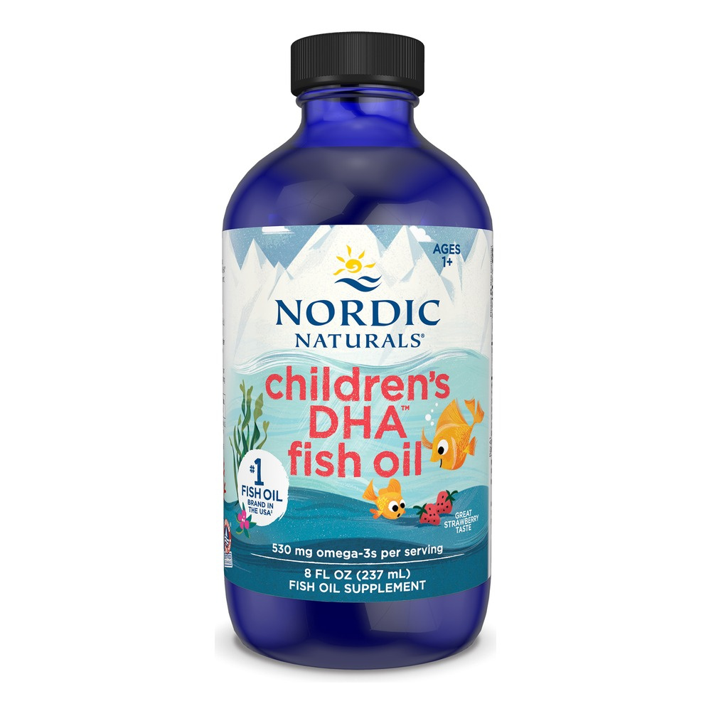 Children's DHA, 530mg Omega-3 Strawberry (EAN 768990891007) - 237 ml.