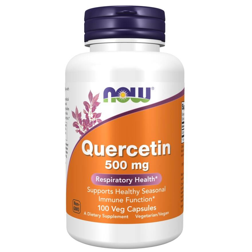 Now Foods Quercetin 500mg Kwercetyna Wspiera Odporność Organizmu 100 Kapsułek