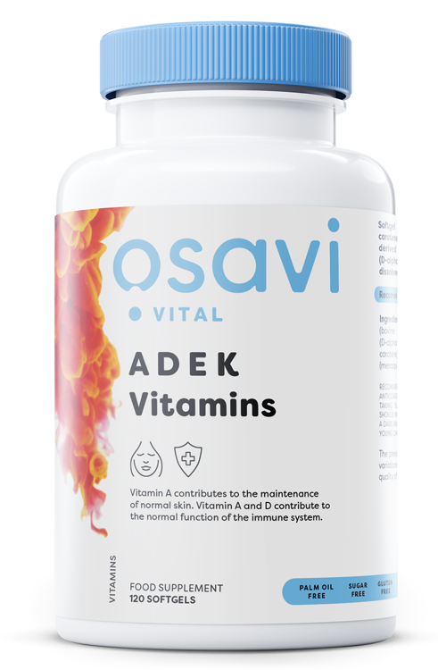 Osavi ADEK Vitamins 120 softgels for Immunity and Bone Support