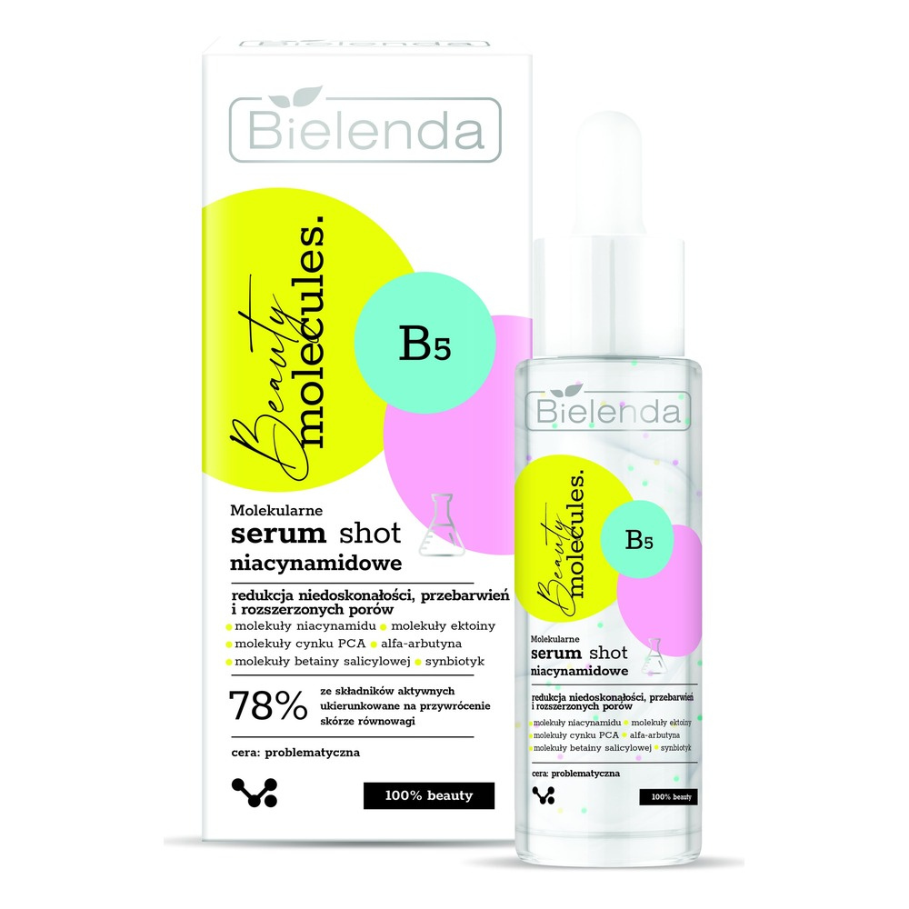 Bielenda Beauty Molecules Molekularne Niacynamidowe Serum Shot dla Skóry Problematycznej 30ml