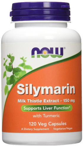 Now Foods Milk Thistle Extract with Turmeric 150mg 120 Vcapsules