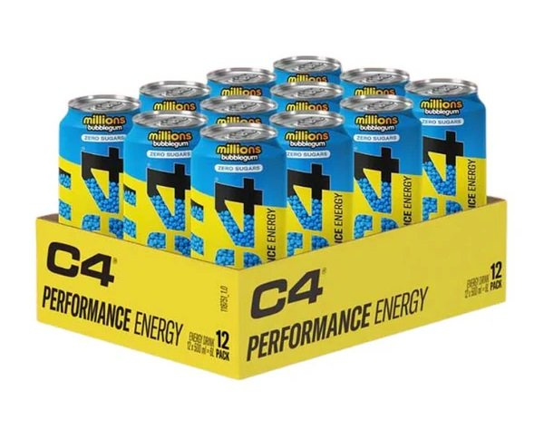Cellucor C4 Performance Energy Millions Bubblegum Energy Drink For Energy and Focus 12 x 500ml