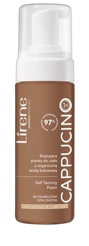 Lirene Perfect Tan Nawilżająca Pianka Brązująca Capuccino 150ml Best Before 30.06.26