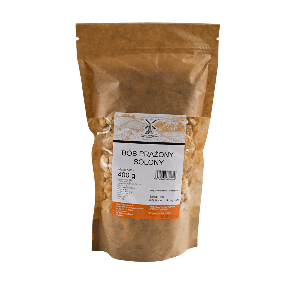 Młyn Kopytowa Roasted Salted Broad Beans 400g