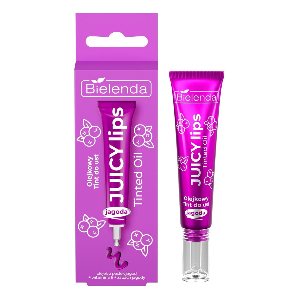 Bielenda Juicy Olejkowy Tint do Ust z Olejkiem z Pestek Jagód i Witaminą E 10g
