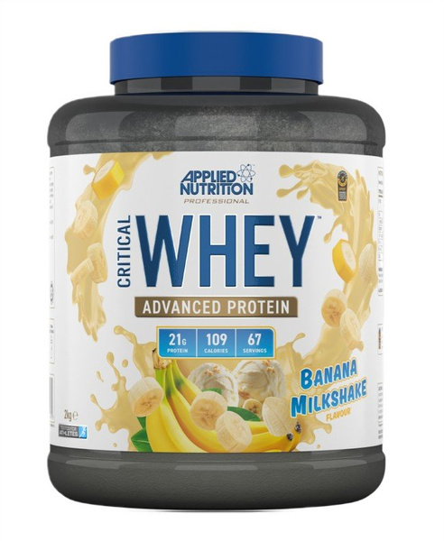 Applied Nutrition Critical Whey Protein Banana Milkshake for Muscle Growth and Recovery 2000g