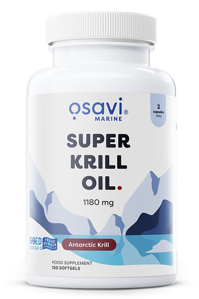 Osavi Super Krill Oil 1180mg 120 softgels for heart and liver support