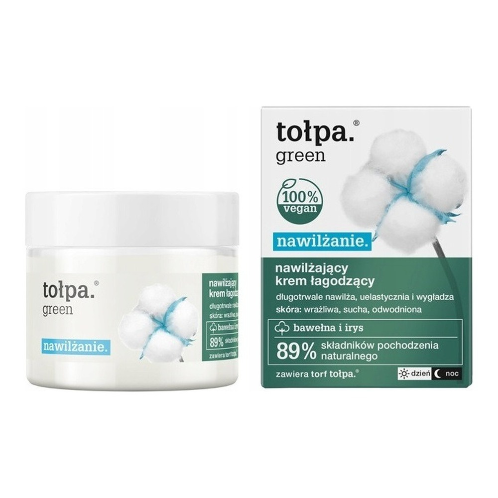 Tolpa Green Nawilżająco-łagodzący krem do skóry wrażliwej i odwodnionej 50ml