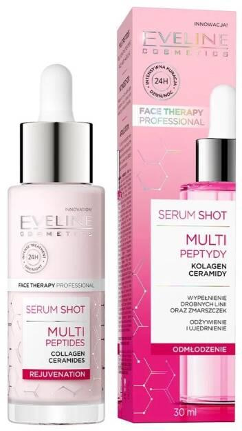 Eveline Serum Shot Treatment Multipeptides for Face Neck and Neckline 30ml