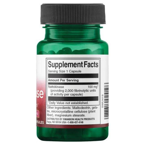 Swanson Nattokinase 100mg 30 Kapsułek