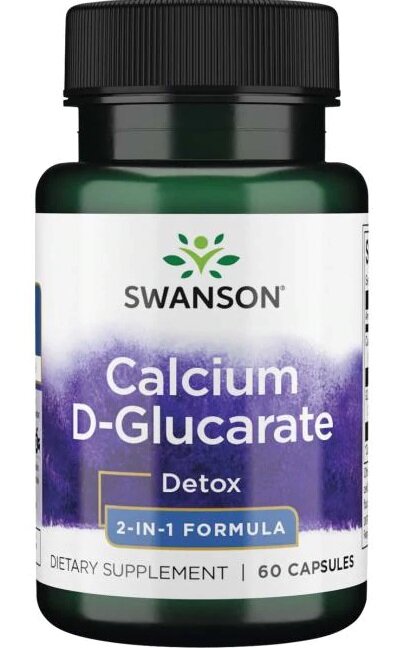 Swanson Calcium D-Glucarate D-glukaran Wapnia 60 Kapsułek