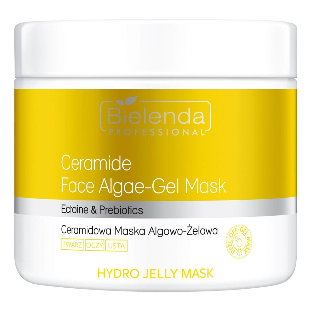 Bielenda Professional Hydro Jelly Face Algae Żelowa Maska Ceramidy Prebiotyki do Twarzy Oczu i Ust 190g